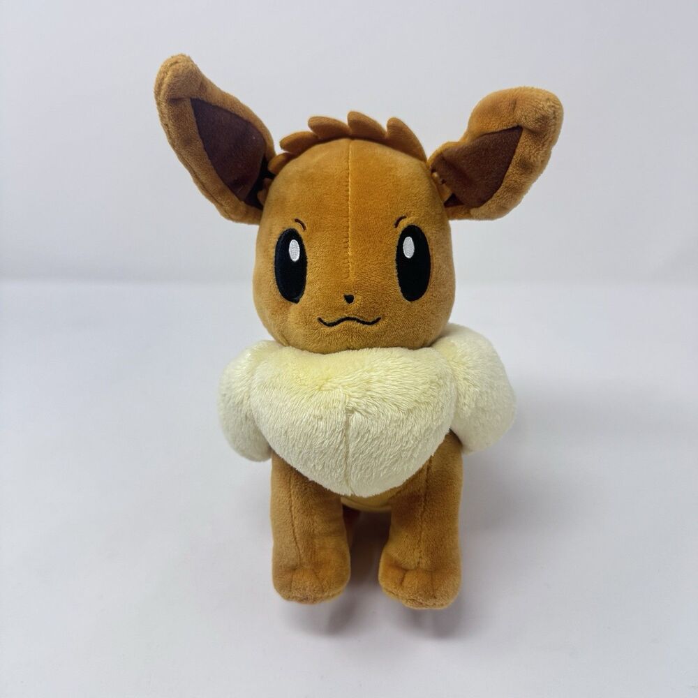 Pokemon Center Eevee Standing Plush Stuffed Animal Toy 10” 2021